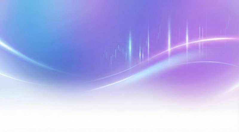 Abstract blue-purple gradient wave background